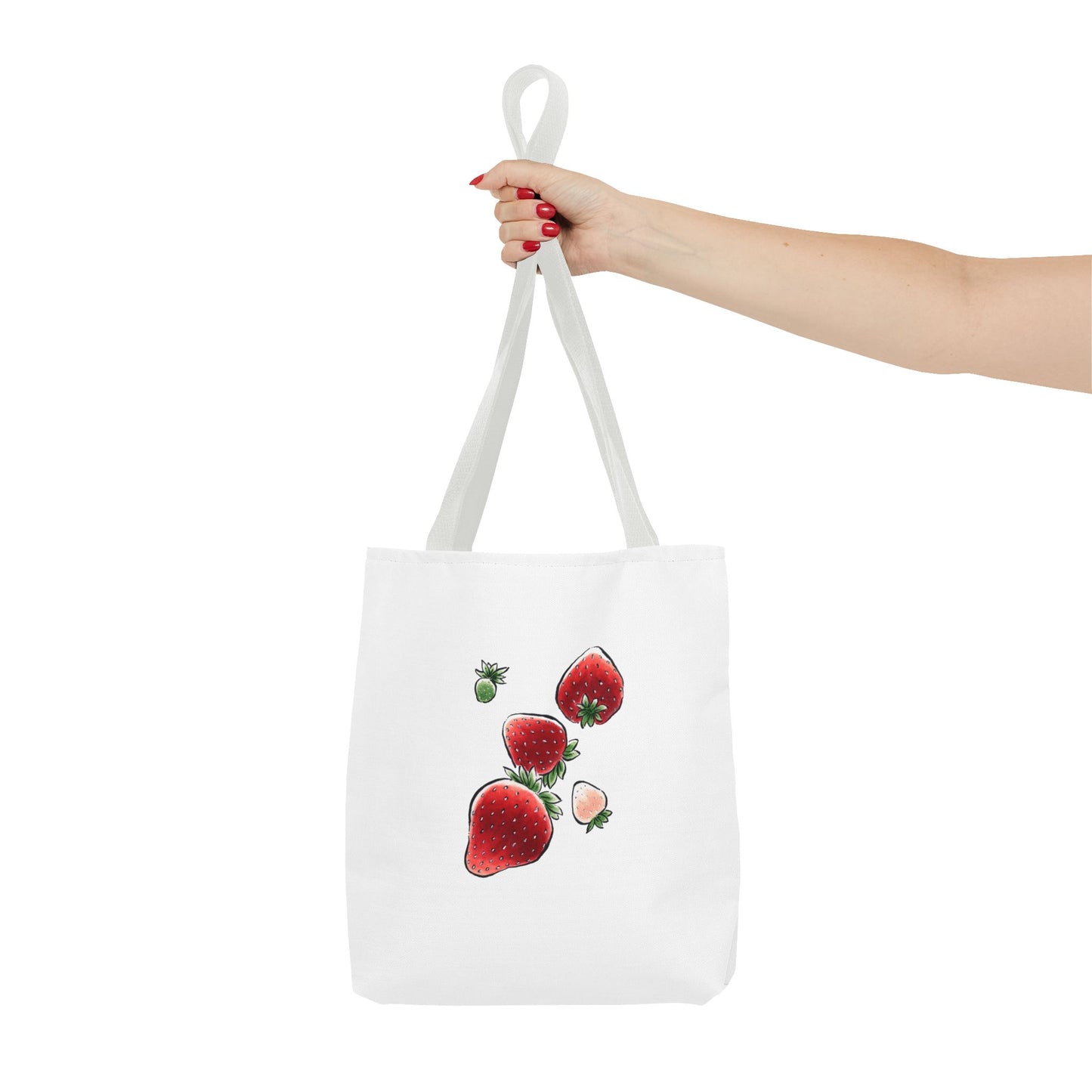 Falling Strawberries Tote Bag (AOP)