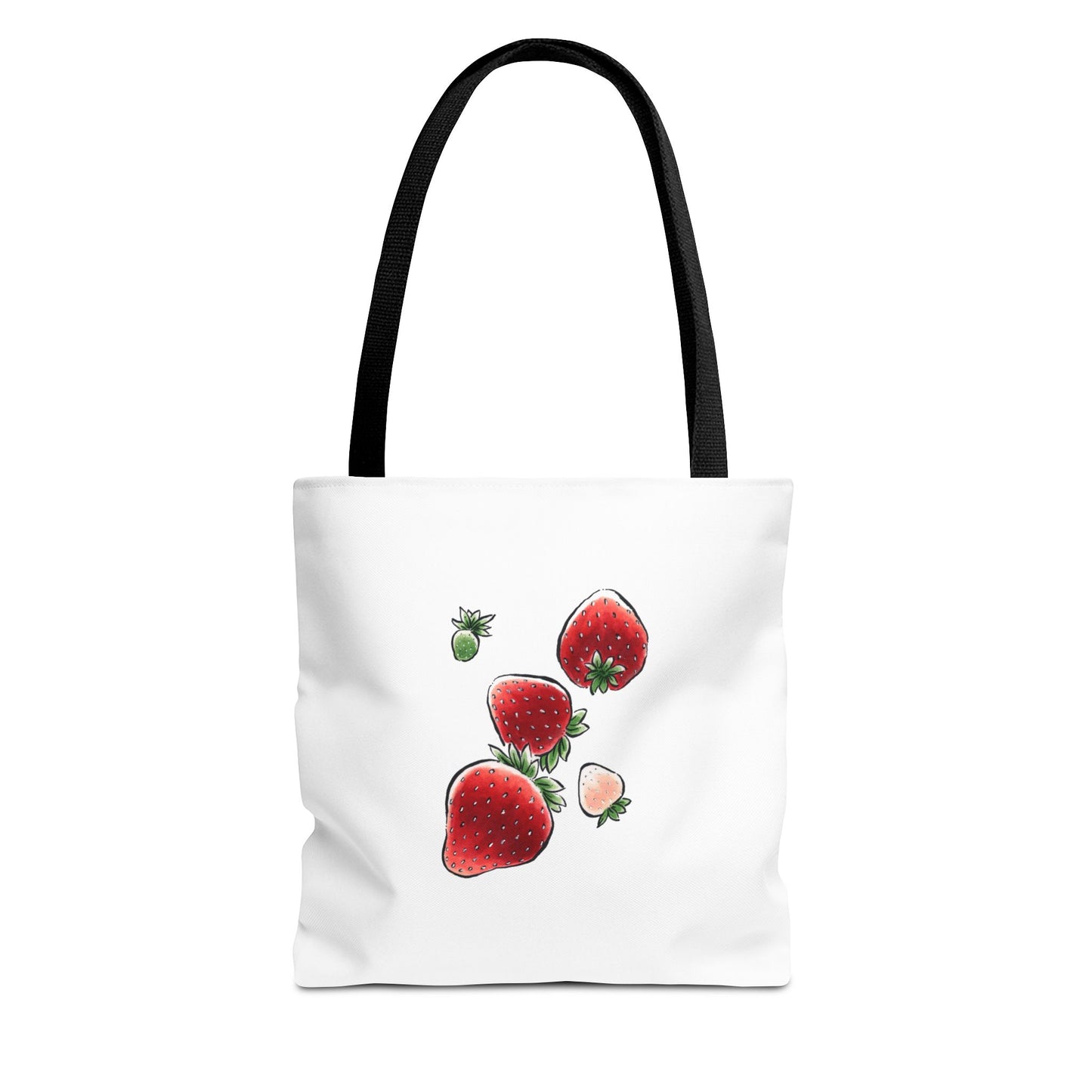 Falling Strawberries Tote Bag (AOP)