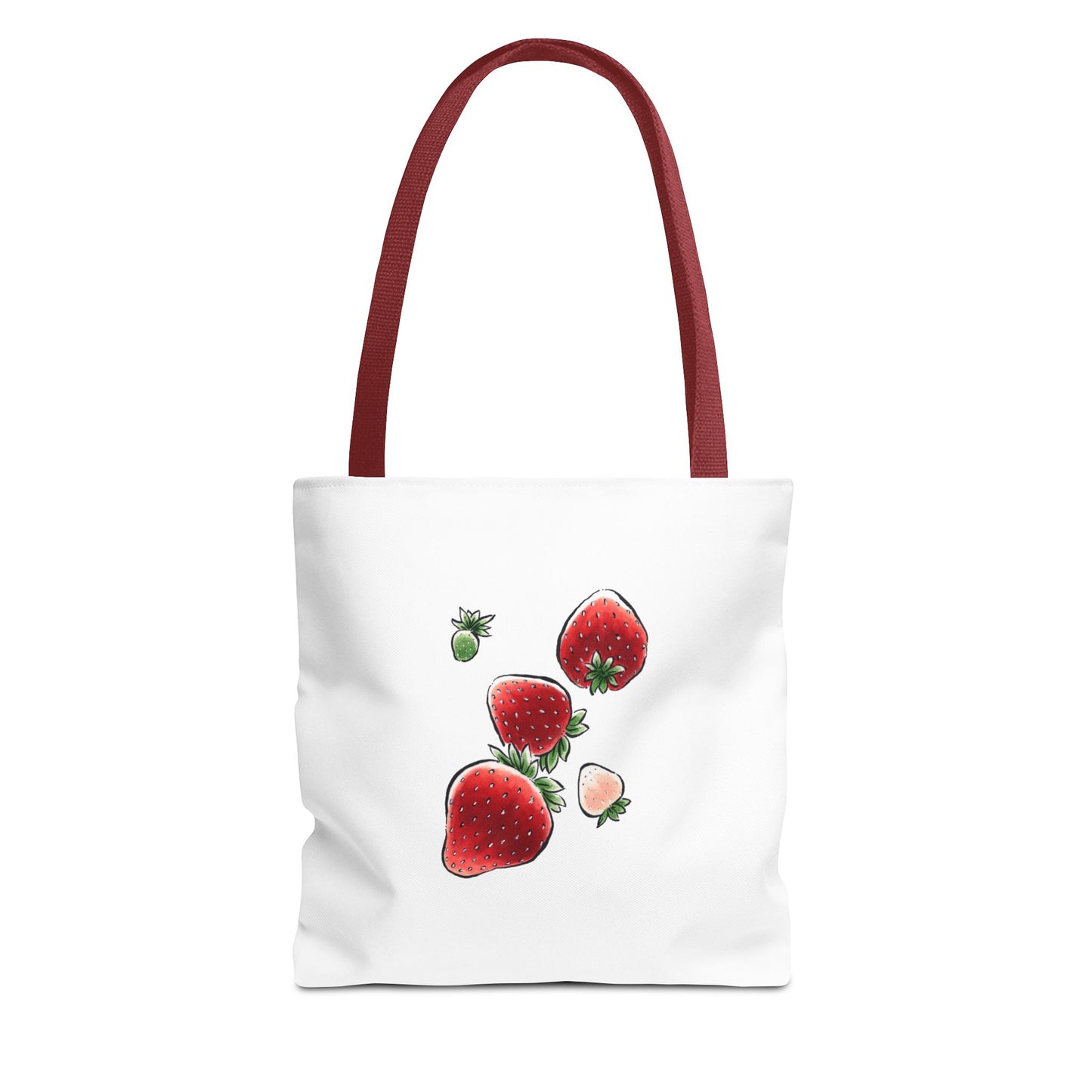 Falling Strawberries Tote Bag (AOP)